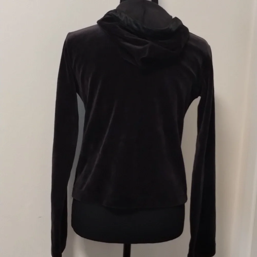 Nike black velour hoodie Sz M